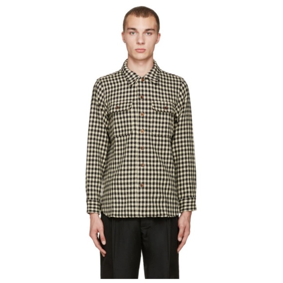 Visvim Black Check Big Game Shirt Sz 4 - Picture 3 of 16